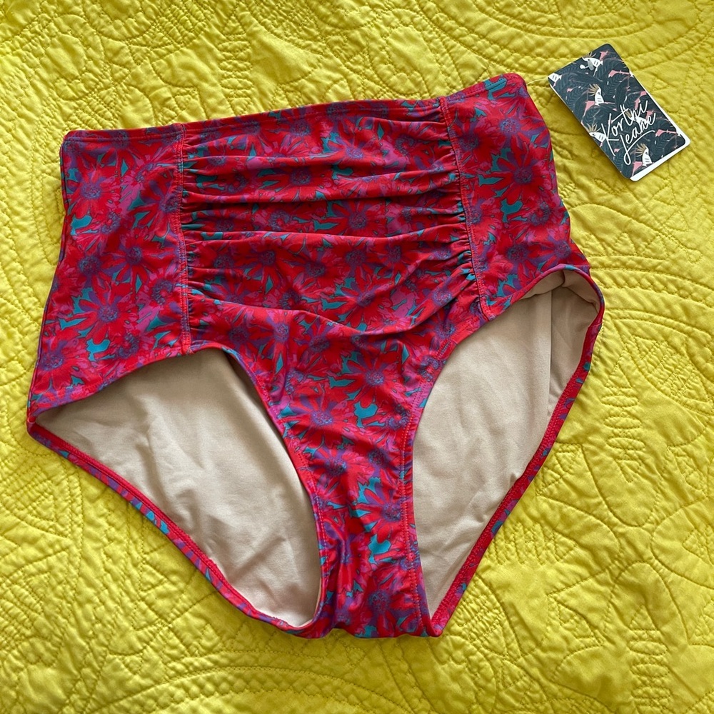 Kortni Jeane Ruched Swim Bottoms
